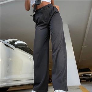 Princess Polly Archer Pants Black Trousers NWT